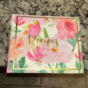 Gartner Studios 25 page Recipe Book-double sided New ! So pretty!